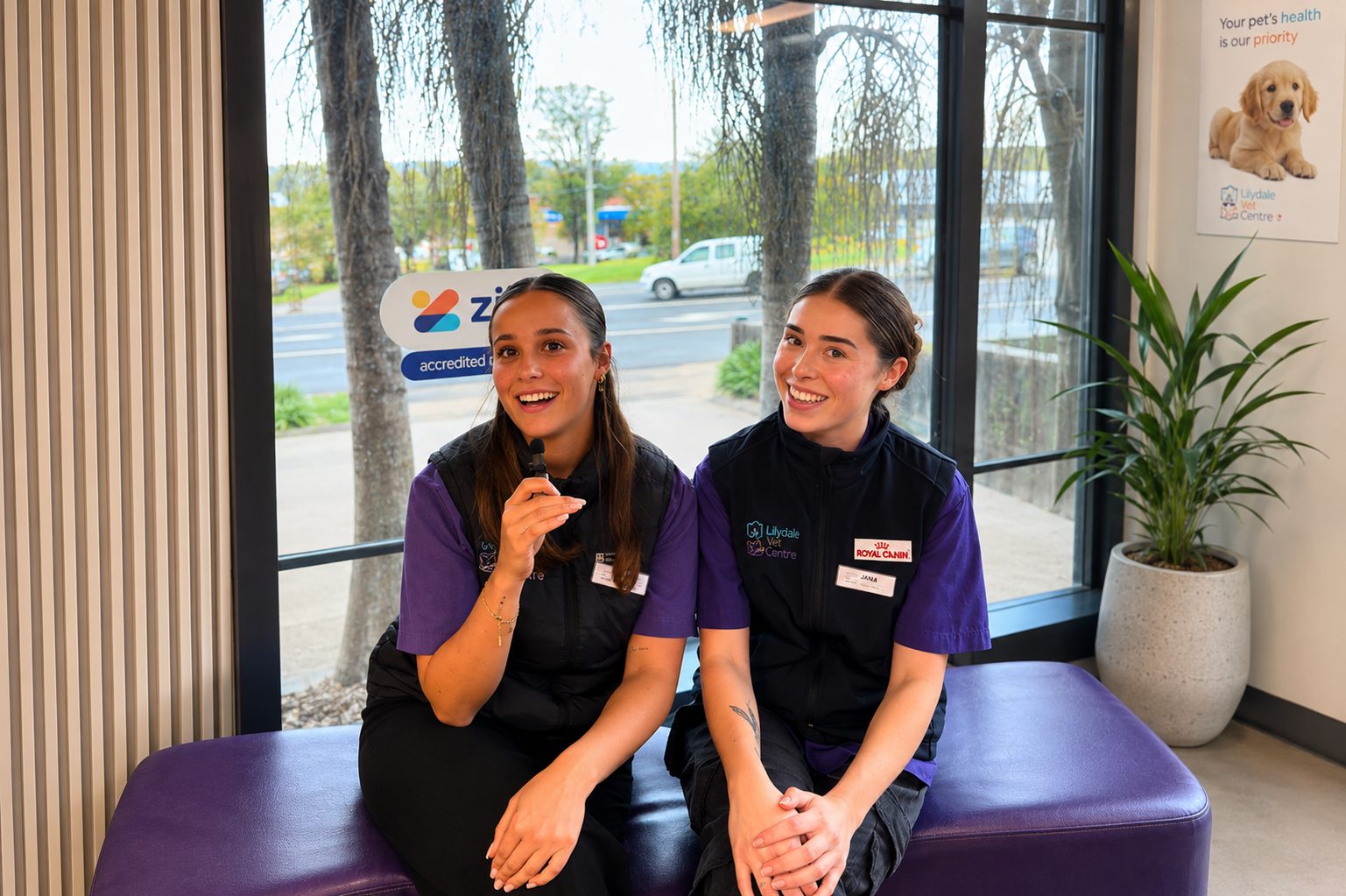 Meet The Team: Alice &Amp; Layla — The Smiles, Heart, And Laughter Behind Lilydale Vet Centre 2 | Lilydale Vet | Veterinary Care | Image Vet Nurses Alice And Layla Share Smiles And Compassionate Pet Care At Lilydale Vet Centre, Creating A Warm, Welcoming Experience For Anxious Pets And Loving Pet Parents Alike.